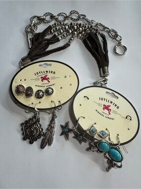 Idyllwind Turquoise & Silver Western Earring Set
